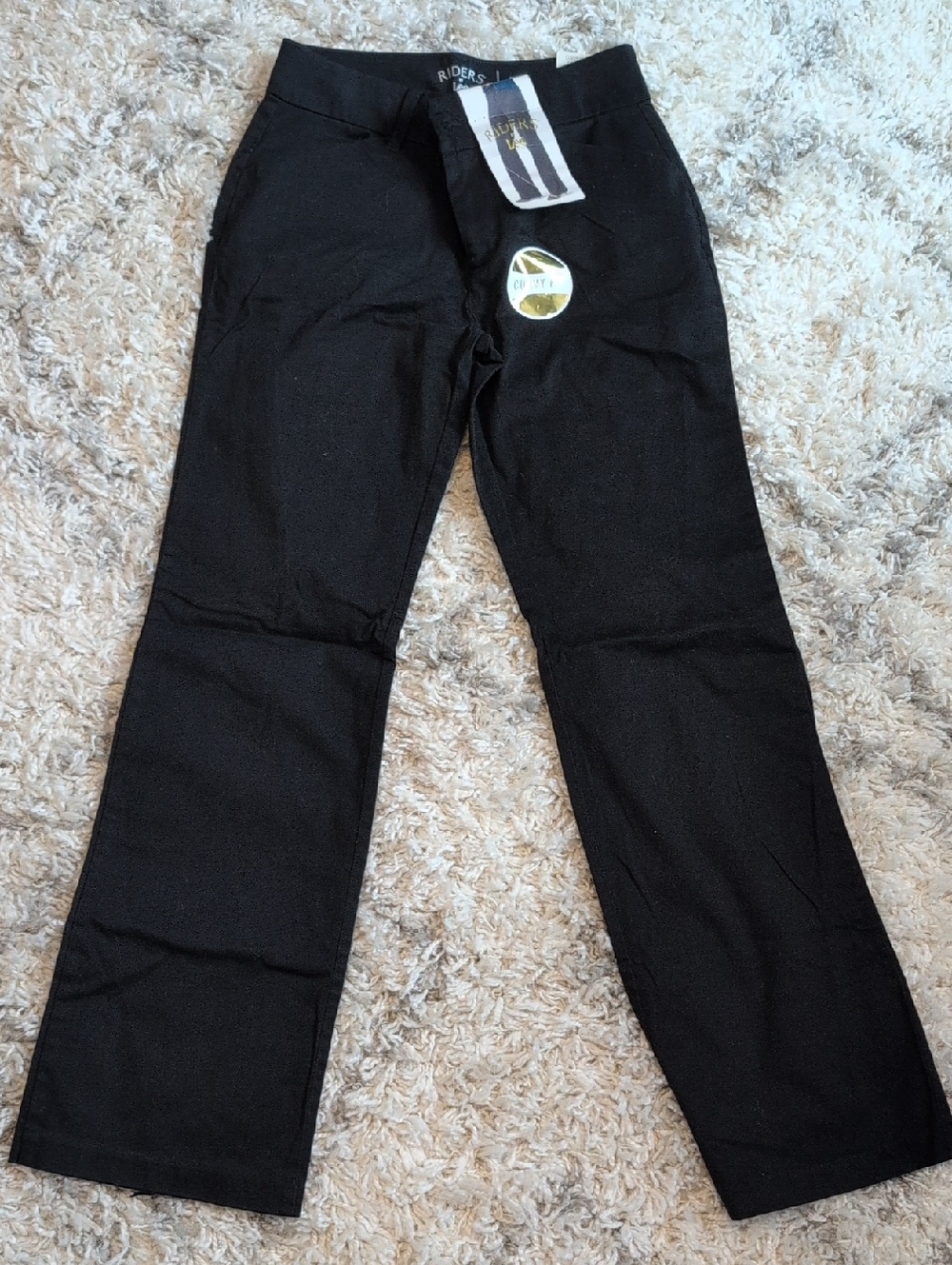 Lee Riders Women's Curvy Fit Black Bootcut Pants/Trousers, Size 6, NWT
